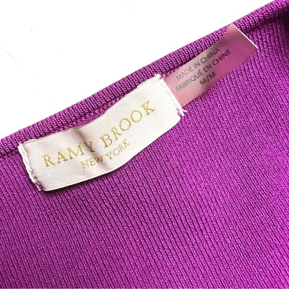 Ramy Brook Women's Sleeveless Compact Knit in Boysenberry - Picture 5 of 7